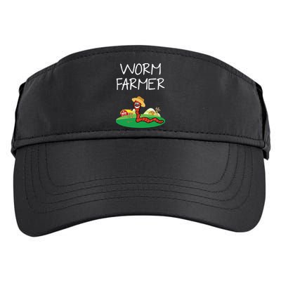 Funny Worm Farm Worm Vermiculture Adult Drive Performance Visor