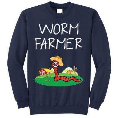 Funny Worm Farm Worm Vermiculture Sweatshirt