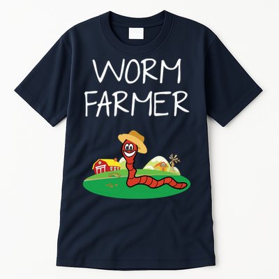 Funny Worm Farm Worm Vermiculture Tall T-Shirt