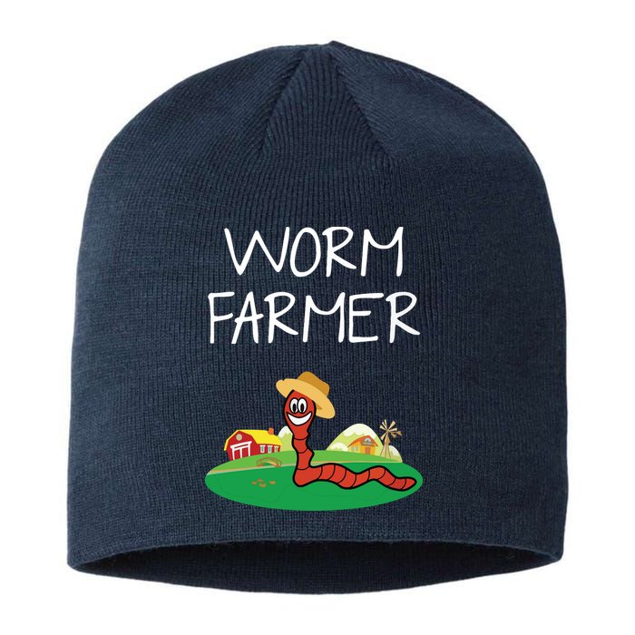 Funny Worm Farm Worm Vermiculture Sustainable Beanie