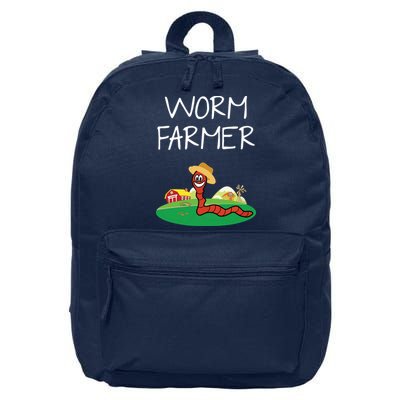 Funny Worm Farm Worm Vermiculture 16 in Basic Backpack