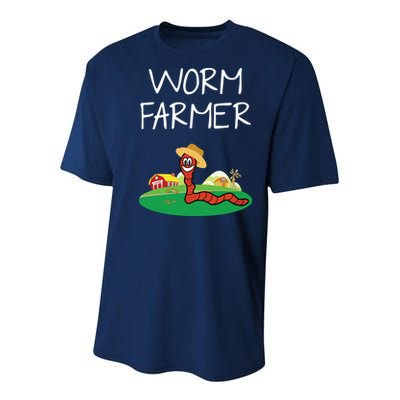 Funny Worm Farm Worm Vermiculture Youth Performance Sprint T-Shirt