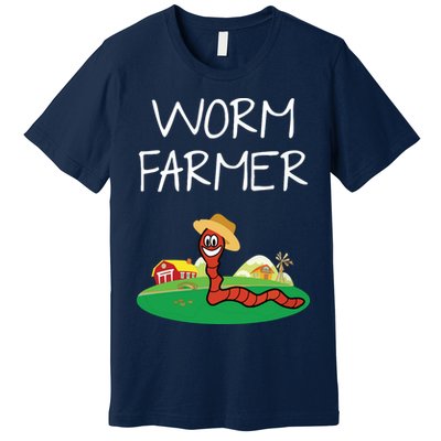 Funny Worm Farm Worm Vermiculture Premium T-Shirt