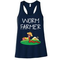 Funny Worm Farm Worm Vermiculture Womens Tank Top