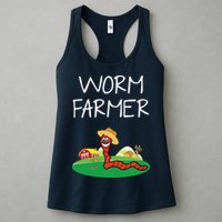 Funny Worm Farm Worm Vermiculture Womens Tank Top