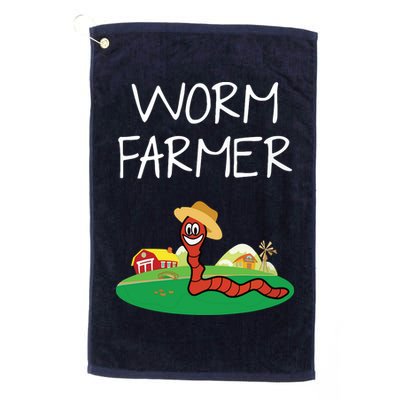 Funny Worm Farm Worm Vermiculture Golf Towel