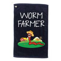 Funny Worm Farm Worm Vermiculture Golf Towel