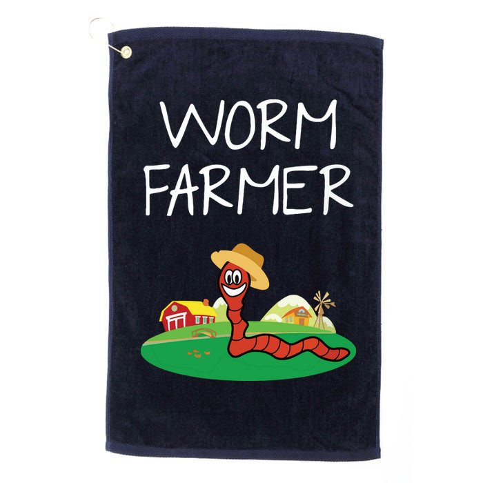 Funny Worm Farm Worm Vermiculture Golf Towel