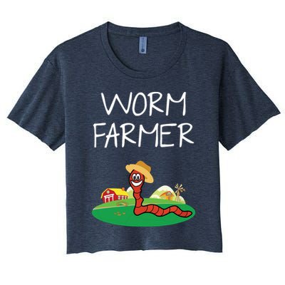 Funny Worm Farm Worm Vermiculture Crop Top