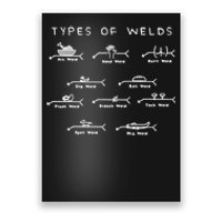 Funny Welding Funny Gift Ten Types Of Welds Welding Humor Tee Gift Poster