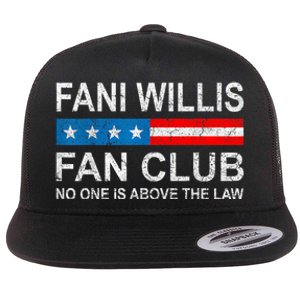 Fani Willis Fan Club No One Is Above The Law Flat Bill Trucker Hat