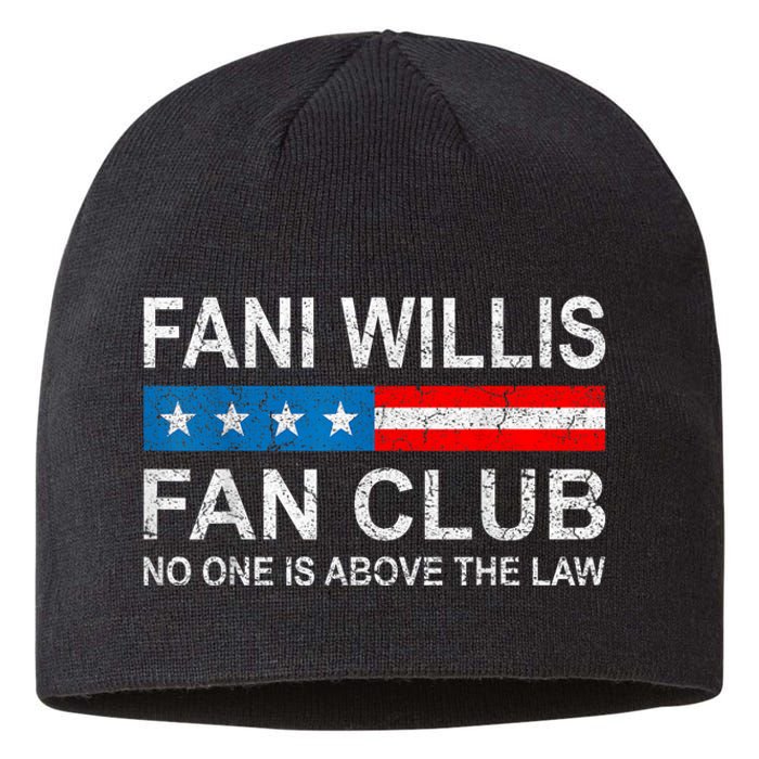 Fani Willis Fan Club No One Is Above The Law Sustainable Beanie