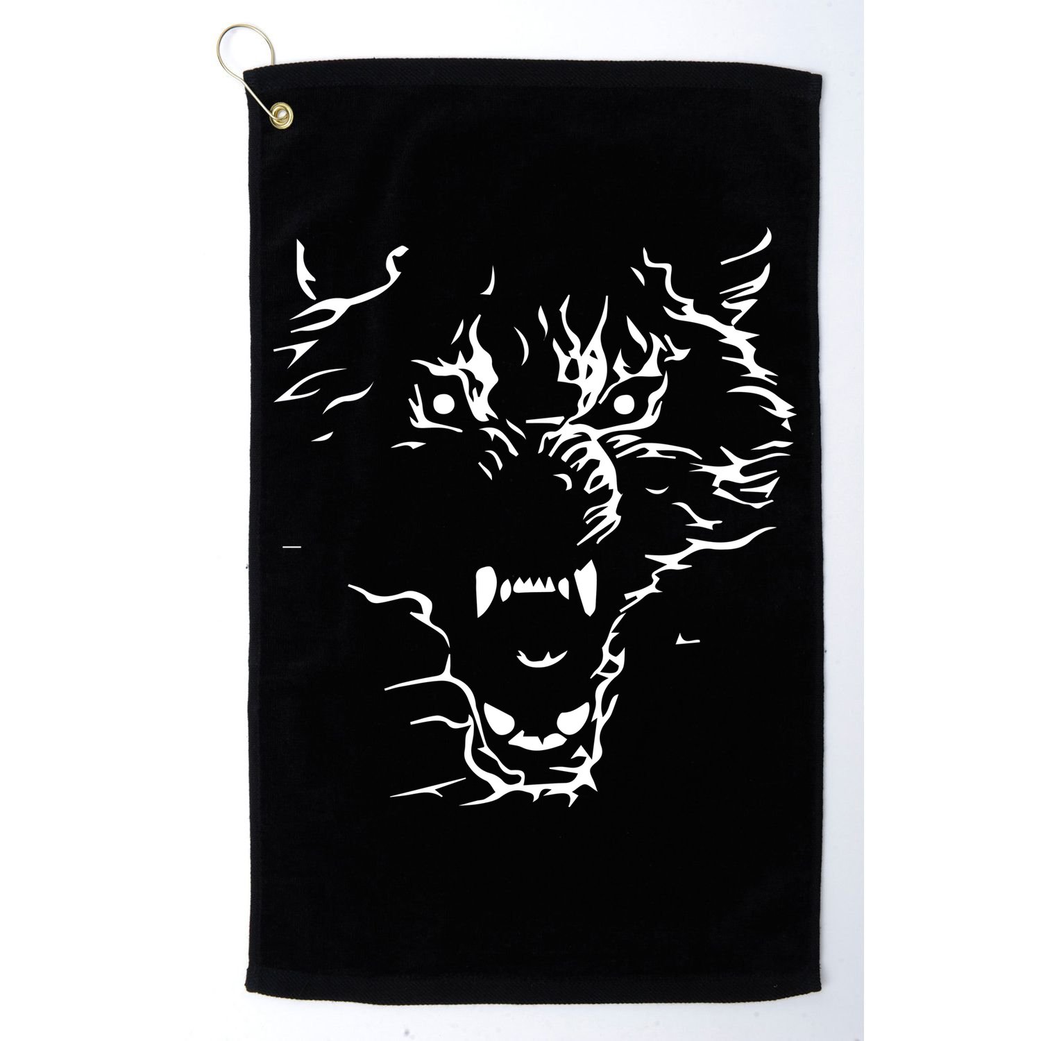 Flaming Wolf Golf Towel