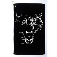 Flaming Wolf Golf Towel