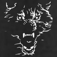 Flaming Wolf Golf Towel