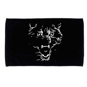 Flaming Wolf Microfiber Hand Towel