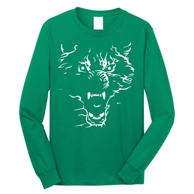 Flaming Wolf Long Sleeve Shirt