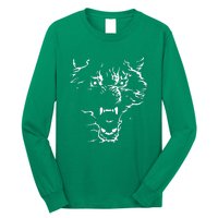 Flaming Wolf Long Sleeve Shirt