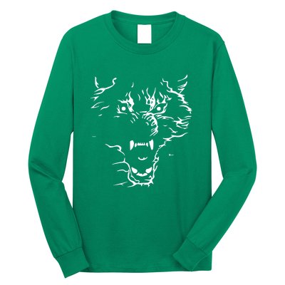 Flaming Wolf Long Sleeve Shirt