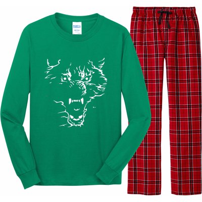 Flaming Wolf Long Sleeve Pajama Set