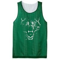 Flaming Wolf Mesh Reversible Basketball Jersey Tank