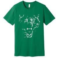 Flaming Wolf Premium T-Shirt