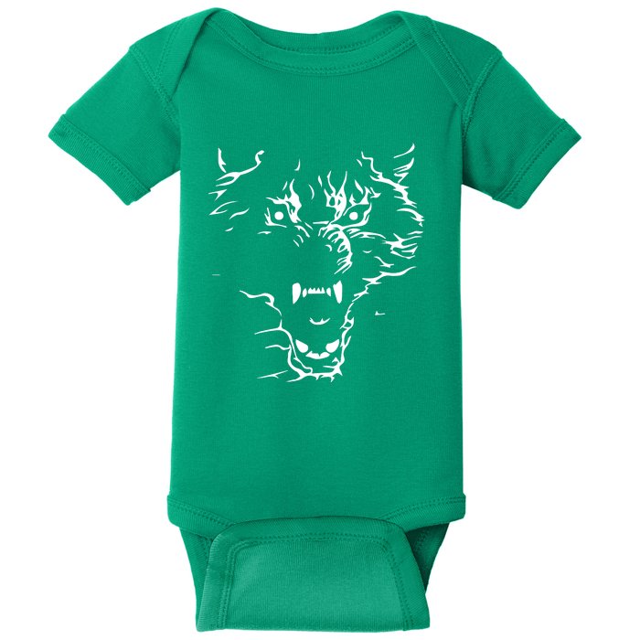 Flaming Wolf Baby Bodysuit