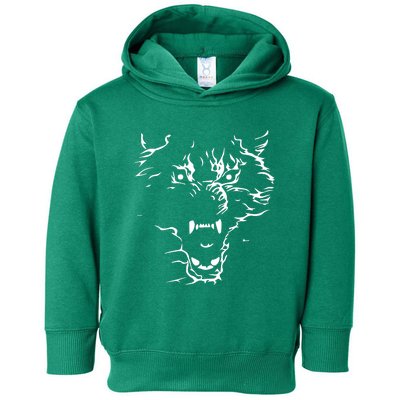 Flaming Wolf Toddler Hoodie