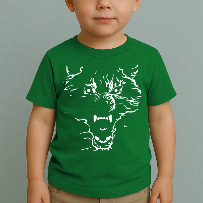 Flaming Wolf Toddler T-Shirt