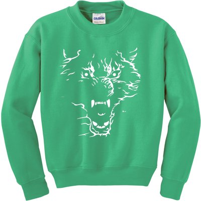 Flaming Wolf Kids Sweatshirt