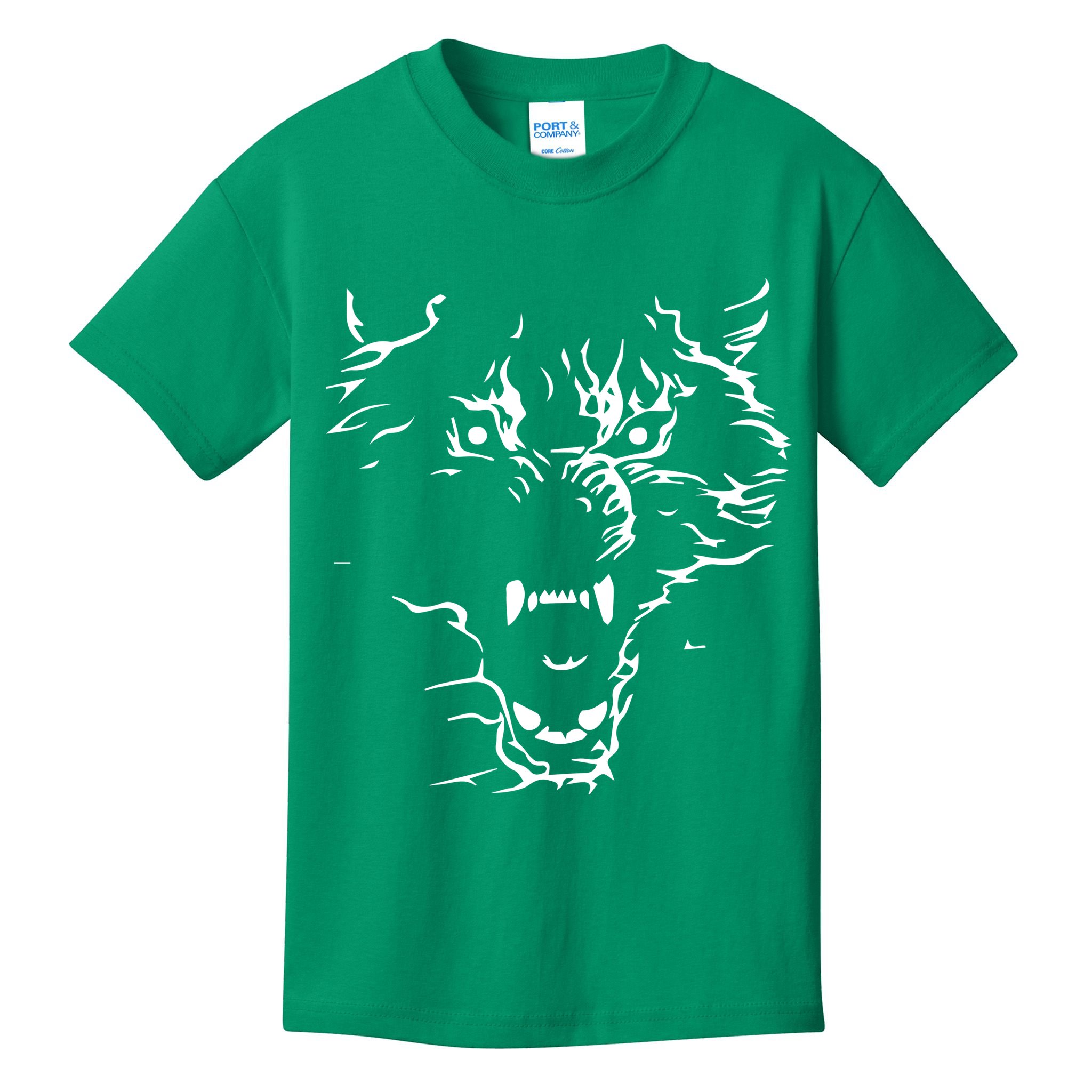 Flaming Wolf Kids T-Shirt