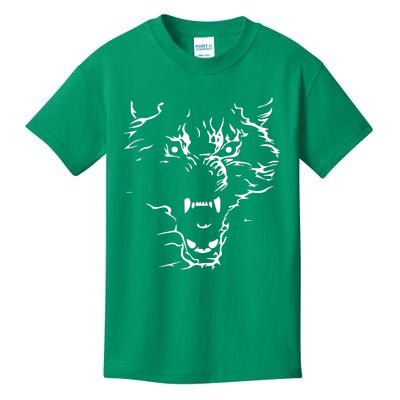 Flaming Wolf Kids T-Shirt