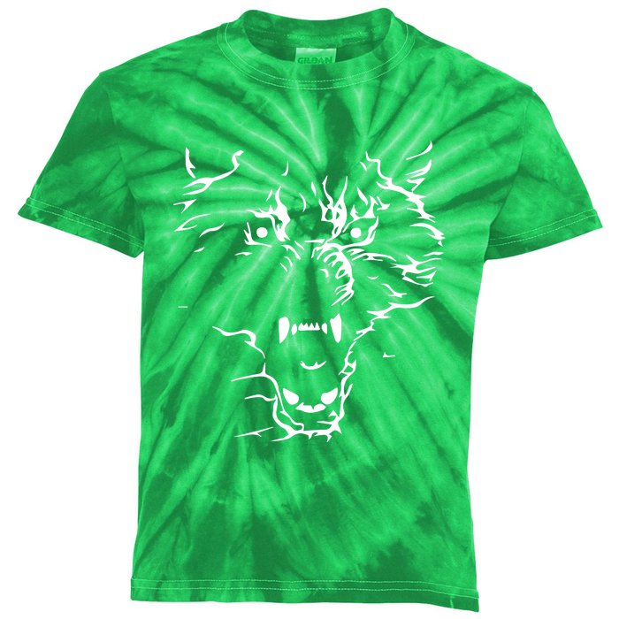 Flaming Wolf Kids Tie-Dye T-Shirt