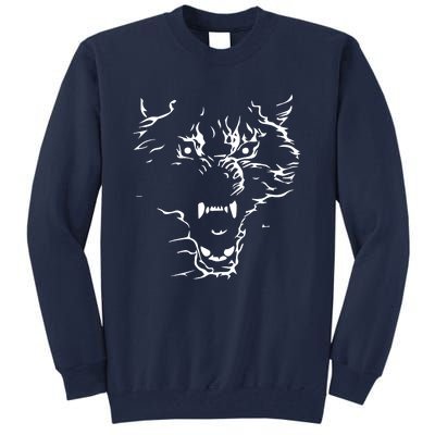 Flaming Wolf Tall Sweatshirt