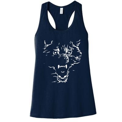 Flaming Wolf Women's Racerback Tank