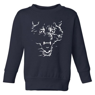 Flaming Wolf Toddler Sweatshirt