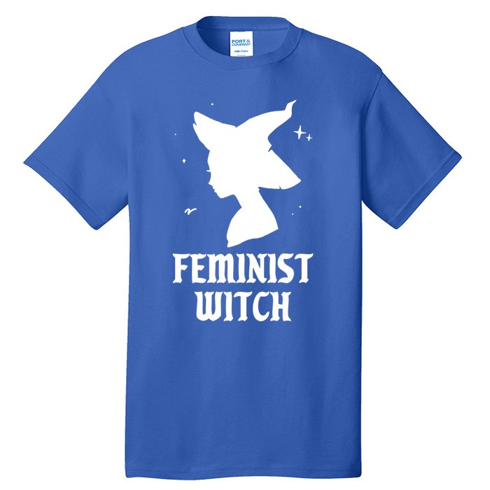 Feminist Witch Funny Spooky Vibes Goth Halloween Costume Great Gift Tall T-Shirt