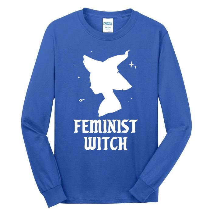 Feminist Witch Funny Spooky Vibes Goth Halloween Costume Great Gift Tall Long Sleeve T-Shirt