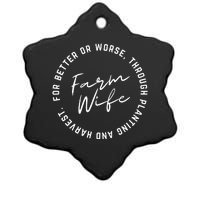 Farm Wife Ceramic Star Ornament