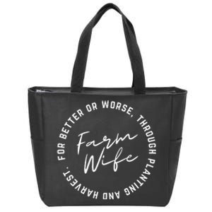 Farm Wife Zip Tote Bag