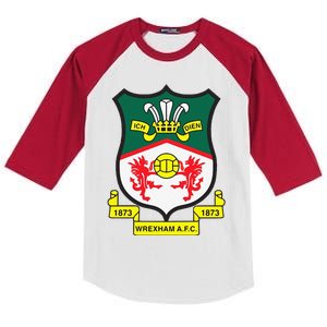 Funny Wrexham Football Club Champion Wale Kids Colorblock Raglan Jersey