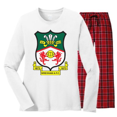 Funny Wrexham Football Club Champion Wale Women's Long Sleeve Flannel Pajama Set 