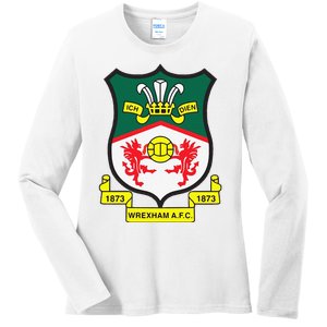 Funny Wrexham Football Club Champion Wale Ladies Long Sleeve Shirt