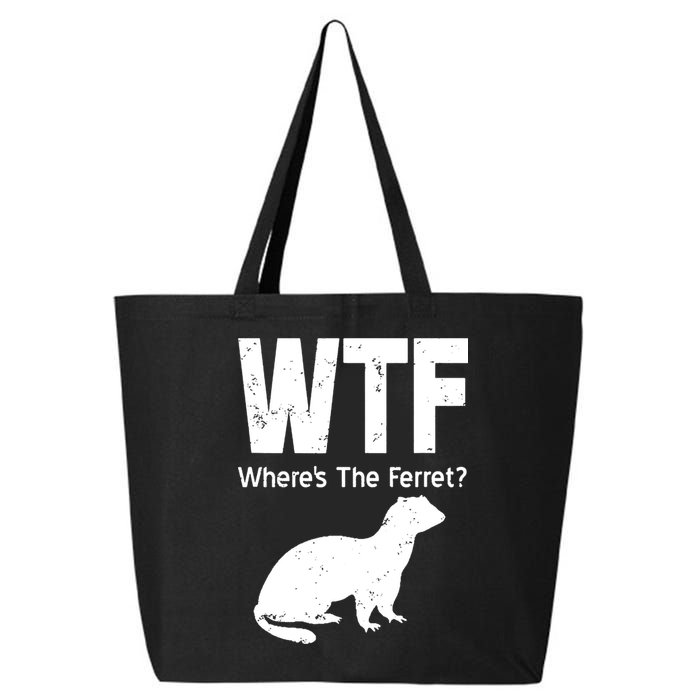 Ferret Wtf Funny Where’s The Ferret 25L Jumbo Tote