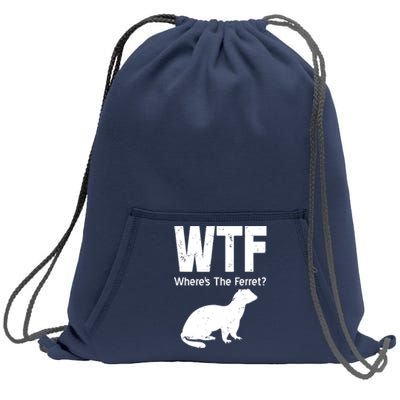 Ferret Wtf Funny Where’s The Ferret Sweatshirt Cinch Pack Bag