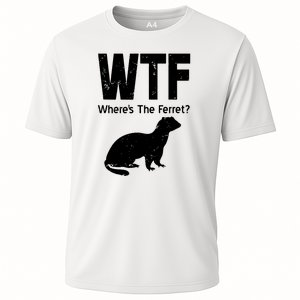 Ferret Wtf Funny Where’s The Ferret Cooling Performance Crew T-Shirt