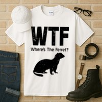 Ferret Wtf Funny Where’s The Ferret Tall T-Shirt