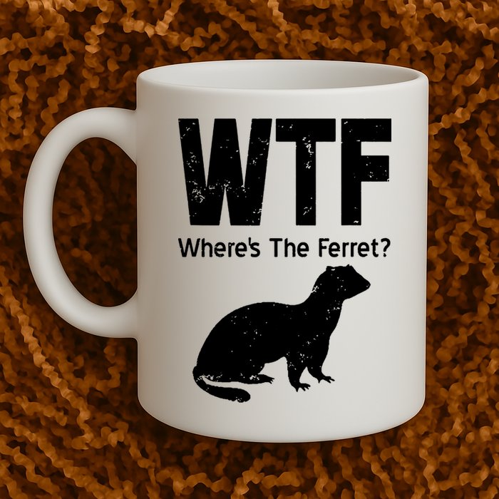 Ferret Wtf Funny Where’s The Ferret Mug