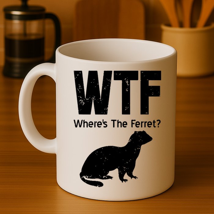 Ferret Wtf Funny Where’s The Ferret Mug