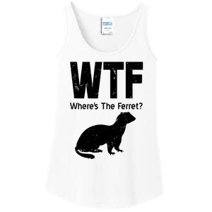 Ferret Wtf Funny Where’s The Ferret Ladies Essential Tank